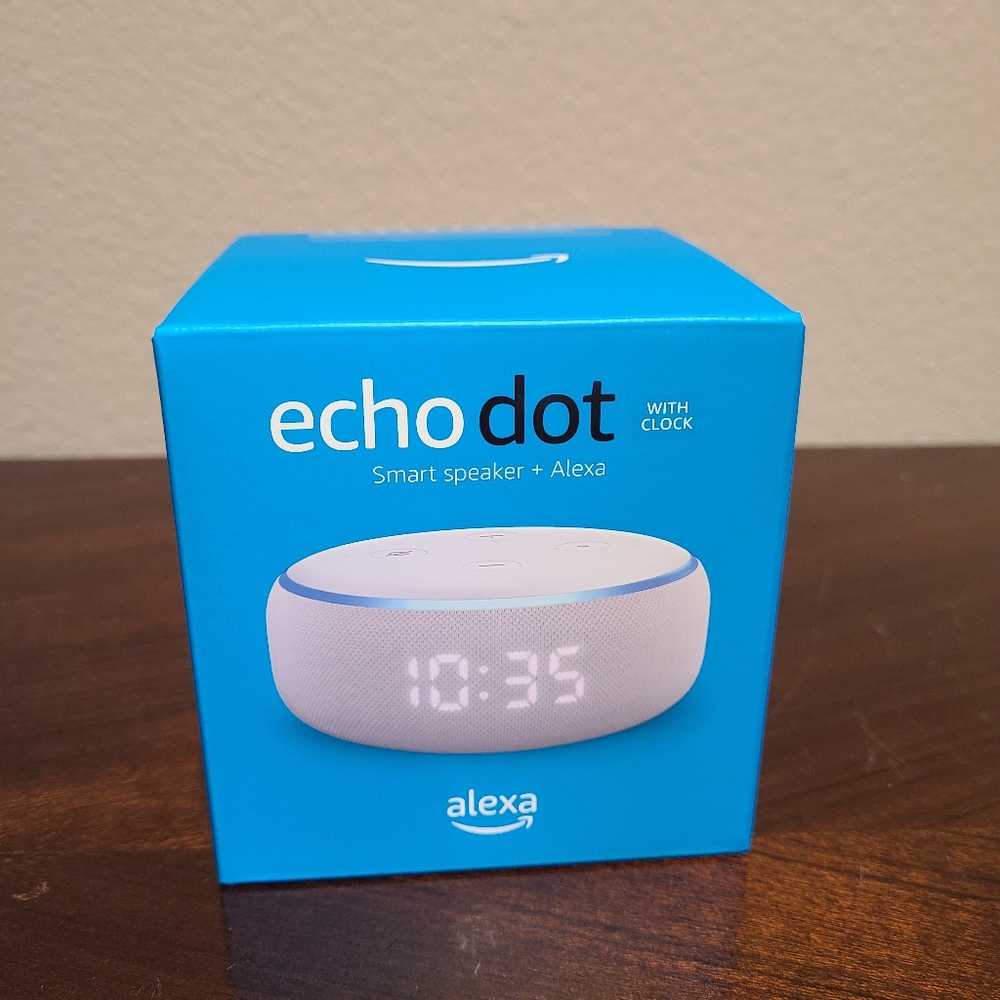Amazon Echo Dot Gen 3 with Alarm Clock